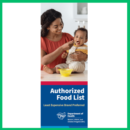 Image of approved food list